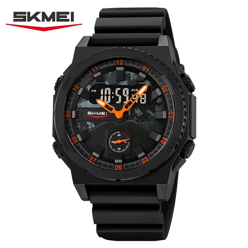 2355 Electronic Watch for Man Fashion Sport Digital Wristwatch 3Time Chronograph Outdoor Waterproof Electronic Clock