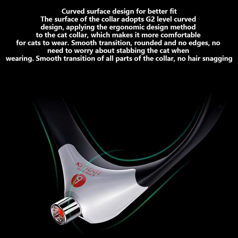 Wearable Cat Toys with LED Lights Pet Smart Cat Laser Collar Cat Toys Electric Smart Amusing Collar for Kitten Interactive Cat