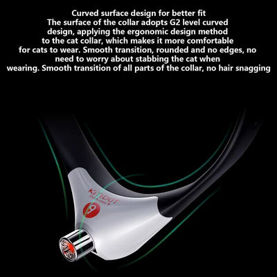 Wearable Cat Toys with LED Lights Pet Smart Cat Laser Collar Cat Toys Electric Smart Amusing Collar for Kitten Interactive Cat