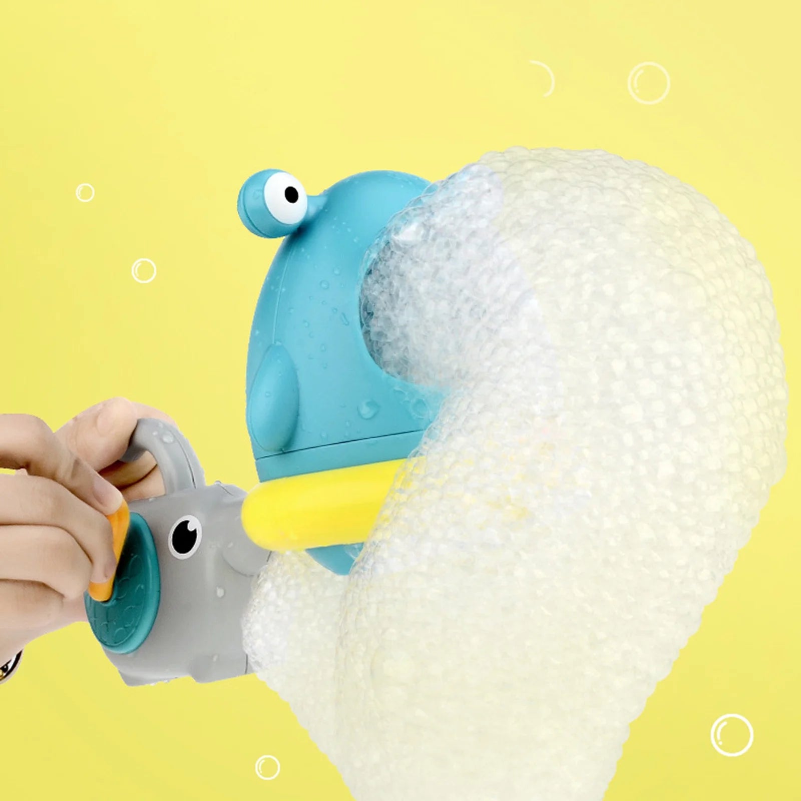 Bubble Machine Baby Bath Toy Creative Bubble Maker with Blowpipe Blower