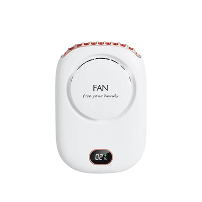 New Portable Hanging Neck Fan, Mini Cooling Waist Fans, Rechargeable Bladeless Fans 2000Mah Outdoor Personal Ventilador
