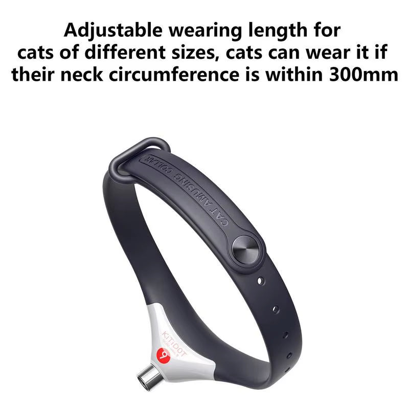 Wearable Cat Toys with LED Lights Pet Smart Cat Laser Collar Cat Toys Electric Smart Amusing Collar for Kitten Interactive Cat