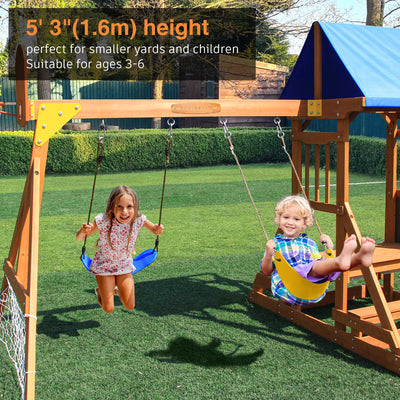 Wooden Swing Set/Playset Kids Toddler Playground Set