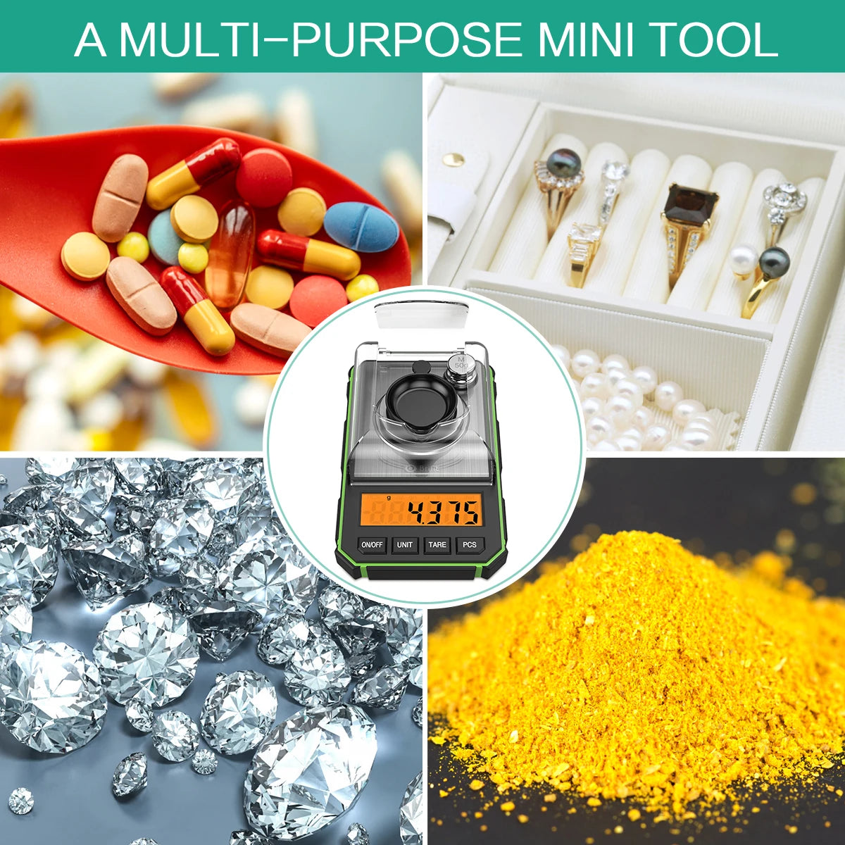 High Precision Professional Electronic Scale 50G/0.001G Digital Gold Jewelry Milligram Scale Mini Electronic Balance Scale