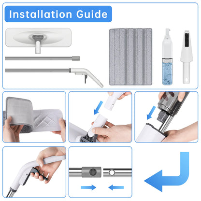 Spray Mop for Floor Cleaning 4pcs