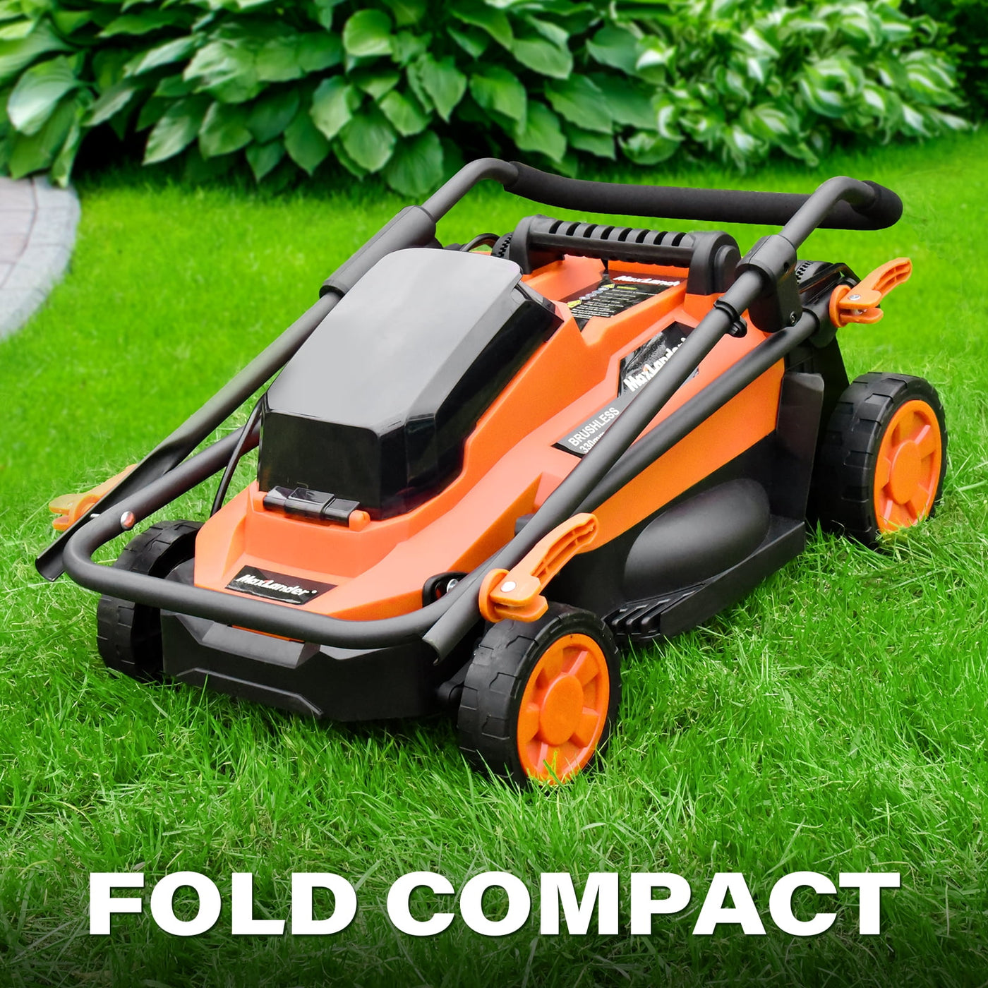 Lawn Mowers  Electric Lawn Mower Cordless (2-In-1),13 Inch 20V Battery Powered Lawn Mower with Brushless Motor, 5-Position Height Adjustment, 1 Pcs 4.0Ah Batteries and Charger Included