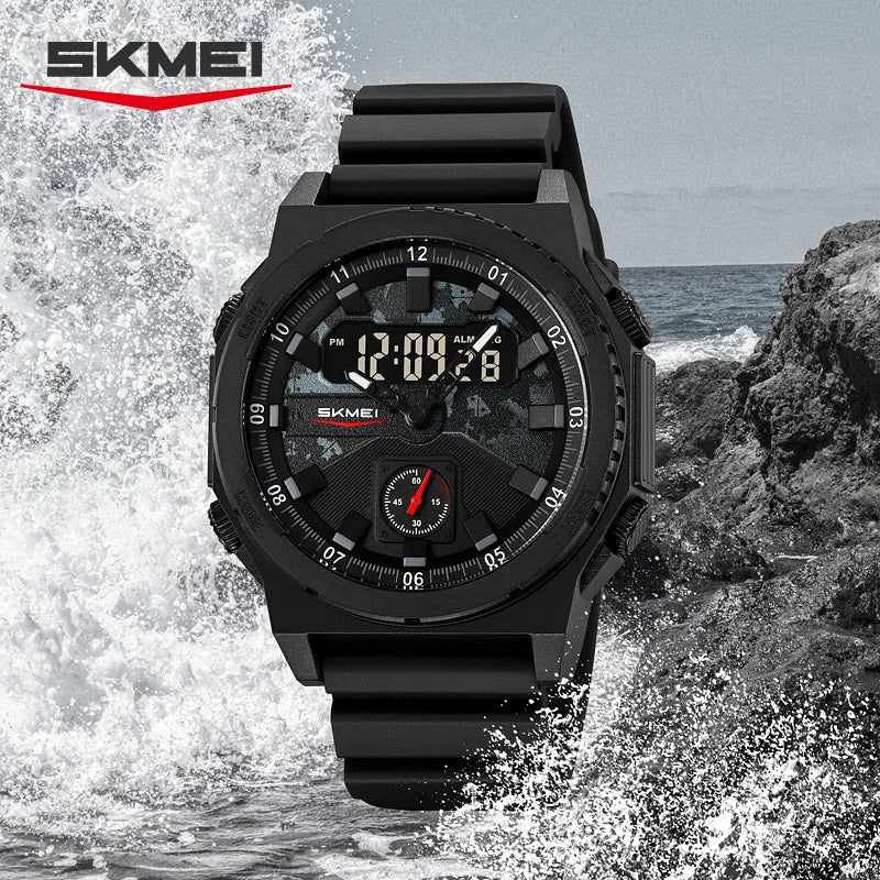 2355 Electronic Watch for Man Fashion Sport Digital Wristwatch 3Time Chronograph Outdoor Waterproof Electronic Clock