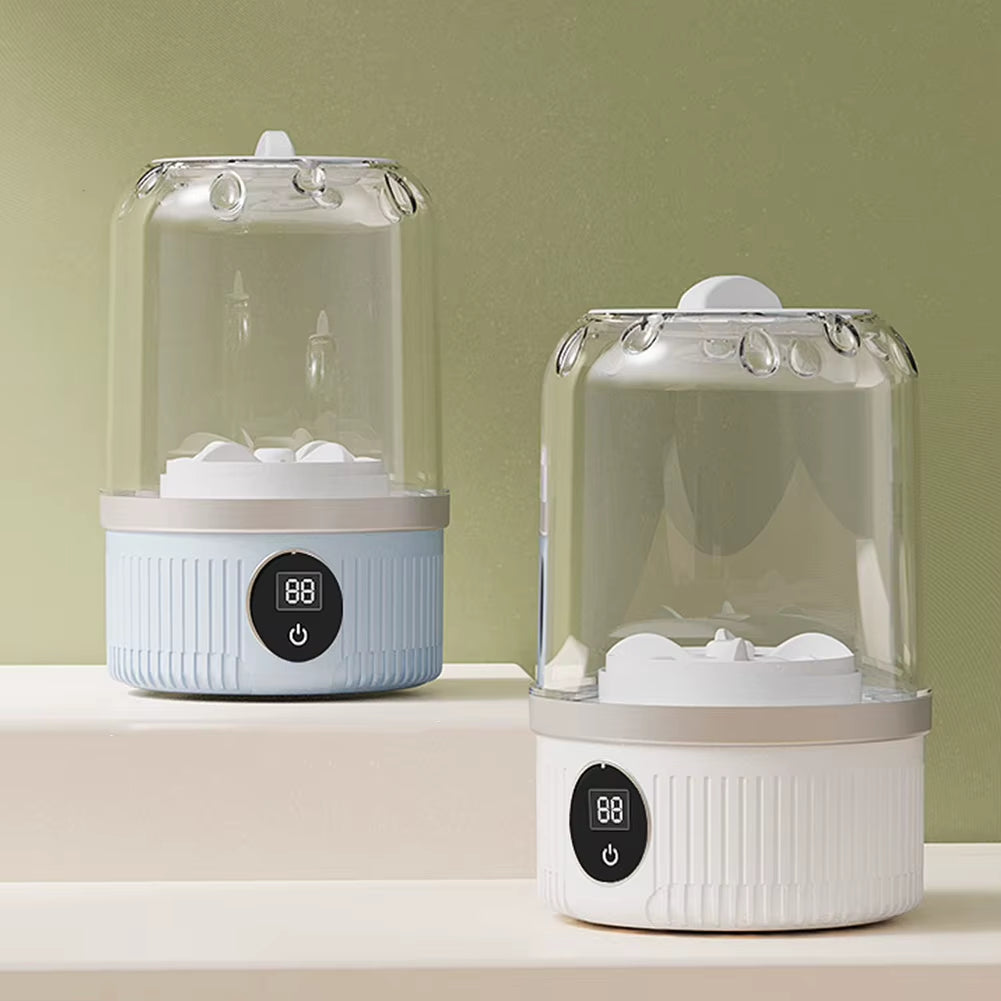 NEW Mini Underwear Washing Machine Fully Automatic Laundry Cup Cordless Portable Underwear Sock Washer Rechargeable for Travel
