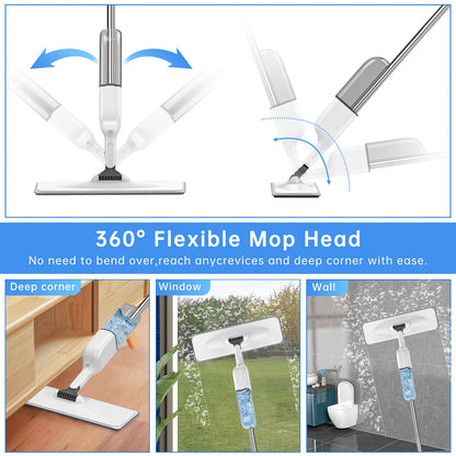 Spray Mop for Floor Cleaning 4pcs