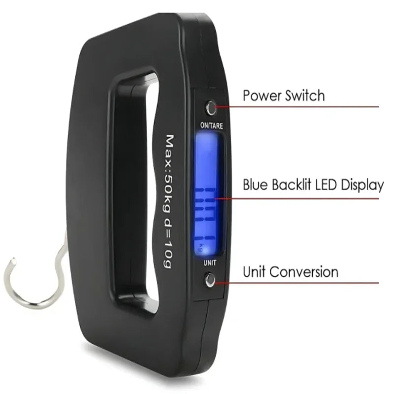 50Kg/10G Digital Luggage Scale Electronic Portable Suitcase Travel Weighs with Backlight Electronic Travel Hanging Scales