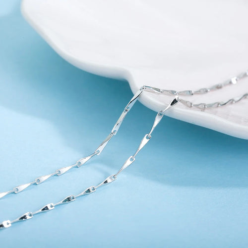 S925 Sterling Silver Accessory Chain Matching Necklace 16/18 Inch 40.5Cm and 46Cm