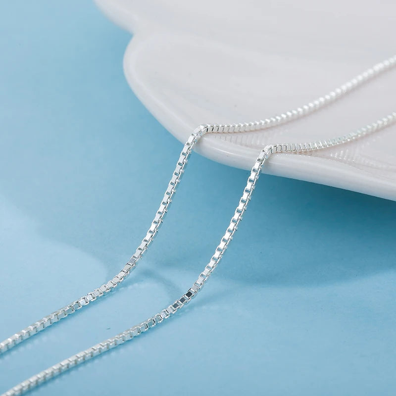 S925 Sterling Silver Accessory Chain Matching Necklace 16/18 Inch 40.5Cm and 46Cm