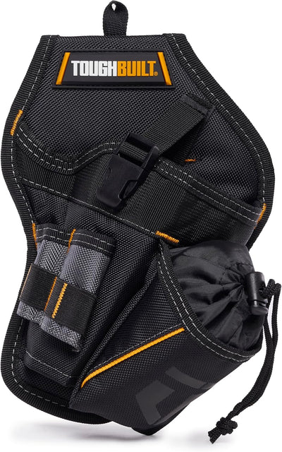 Drill Holster, Heavy-Duty Tool Holster with Cliptech Hub, Adjustable Safety Strap, Bit Pockets, and Rugged 1680D Reinforced Construction for Secure Drill Storage on the Jobsite