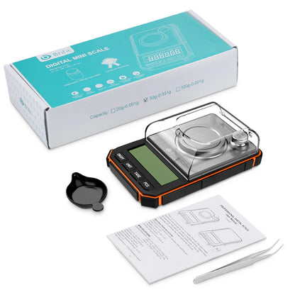 High Precision Professional Electronic Scale 50G/0.001G Digital Gold Jewelry Milligram Scale Mini Electronic Balance Scale