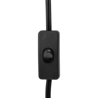 Dimmable Black Plug in Wall Lamp