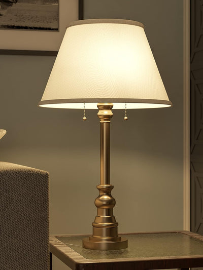 30437AB Spyglass Table Lamp with Antique Brass Finish, Classic Style, 30.5" Height, 17" Width, 17" Depth