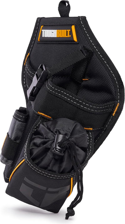 Drill Holster, Heavy-Duty Tool Holster with Cliptech Hub, Adjustable Safety Strap, Bit Pockets, and Rugged 1680D Reinforced Construction for Secure Drill Storage on the Jobsite