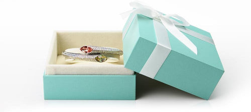 Vintage Velvet Bracelet Gift Box Jewelry Bangle Gift Box with Ribbon for Wedding, Engagement, Proposal, Birthday and Anniversary