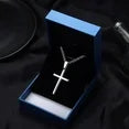Sterling Silver Cross Necklace for Men and Woman