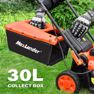 Lawn Mowers  Electric Lawn Mower Cordless (2-In-1),13 Inch 20V Battery Powered Lawn Mower with Brushless Motor, 5-Position Height Adjustment, 1 Pcs 4.0Ah Batteries and Charger Included