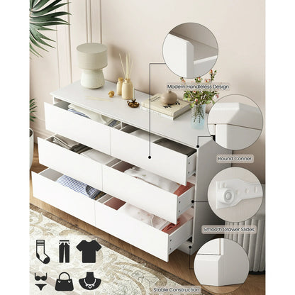White Dressers Bedroom