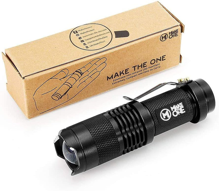 IR Torch 3 Watt 850NM Infrared Light Night Vision Flashlight Torch - Infrared Light Is Invisible to Human Eyes - to Be Used with Night Vision Device (NOT Include Battery)