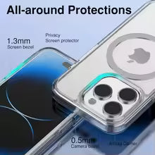 Magnetic Clear Case For iPhone  Silicone Transparent Cover