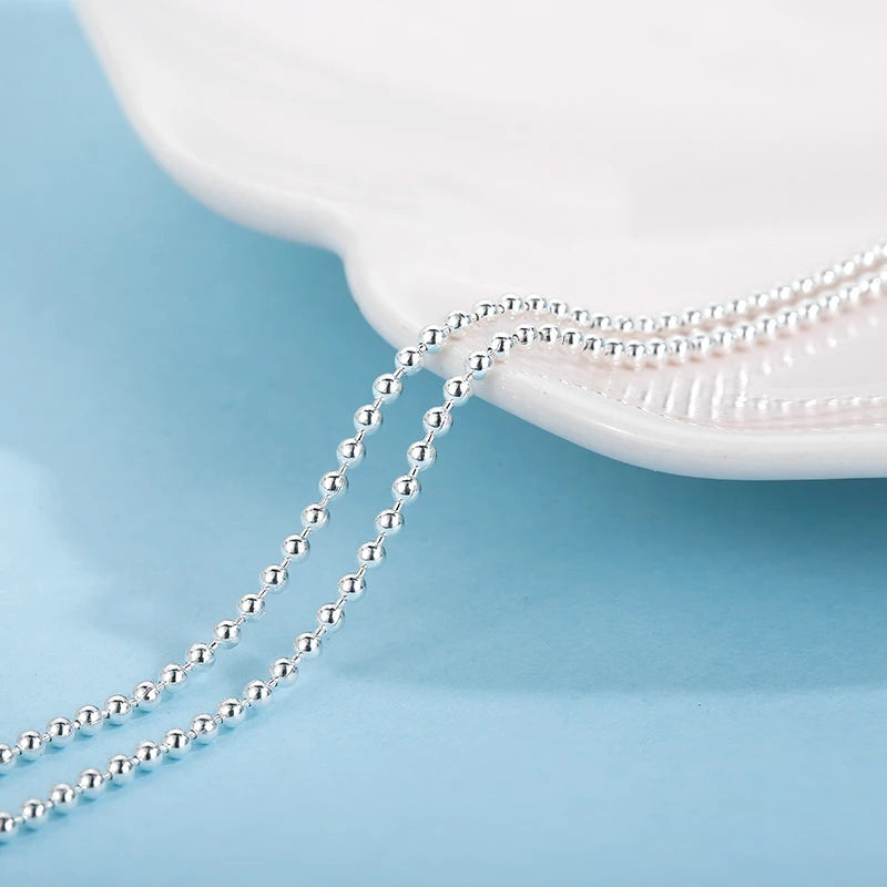 S925 Sterling Silver Accessory Chain Matching Necklace 16/18 Inch 40.5Cm and 46Cm