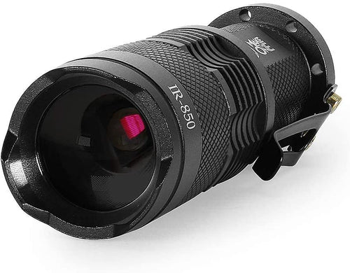 IR Torch 3 Watt 850NM Infrared Light Night Vision Flashlight Torch - Infrared Light Is Invisible to Human Eyes - to Be Used with Night Vision Device (NOT Include Battery)