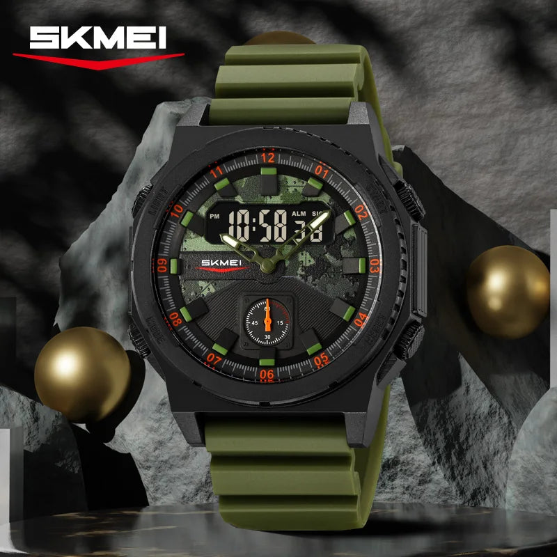 2355 Electronic Watch for Man Fashion Sport Digital Wristwatch 3Time Chronograph Outdoor Waterproof Electronic Clock