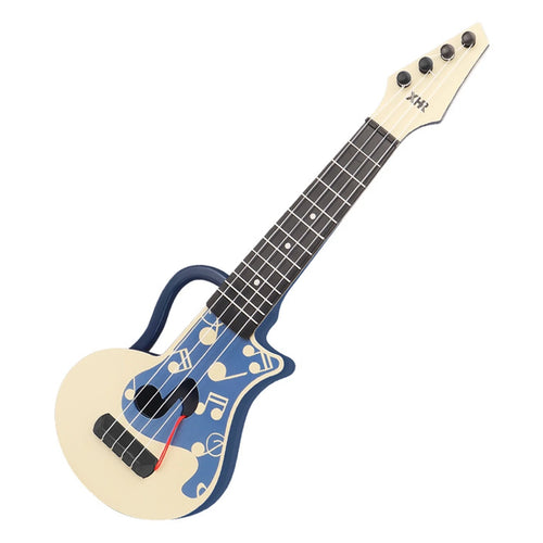 18 Inch Mini Guitar Toy for Kids,Portable Blue Guitar with 4 Strings Musical Instrument Toy, Birthday Gifts for Beginner Children Toddler Boys Girls Age 3-8