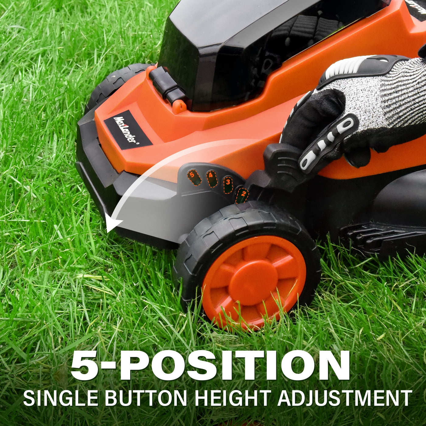 Lawn Mowers  Electric Lawn Mower Cordless (2-In-1),13 Inch 20V Battery Powered Lawn Mower with Brushless Motor, 5-Position Height Adjustment, 1 Pcs 4.0Ah Batteries and Charger Included