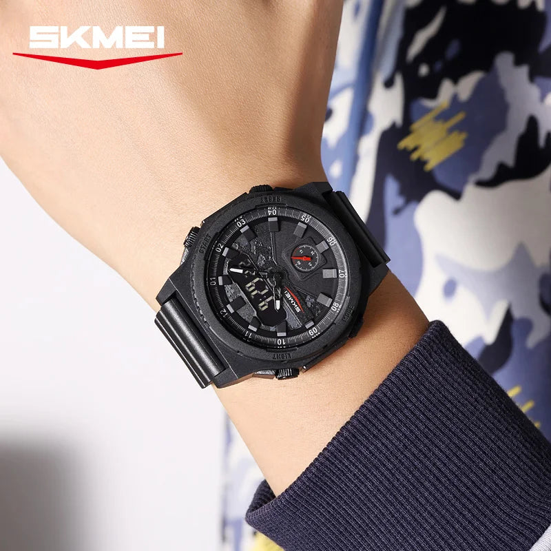 2355 Electronic Watch for Man Fashion Sport Digital Wristwatch 3Time Chronograph Outdoor Waterproof Electronic Clock