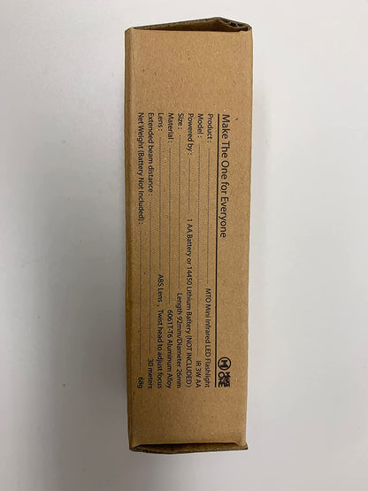 IR Torch 3 Watt 850NM Infrared Light Night Vision Flashlight Torch - Infrared Light Is Invisible to Human Eyes - to Be Used with Night Vision Device (NOT Include Battery)